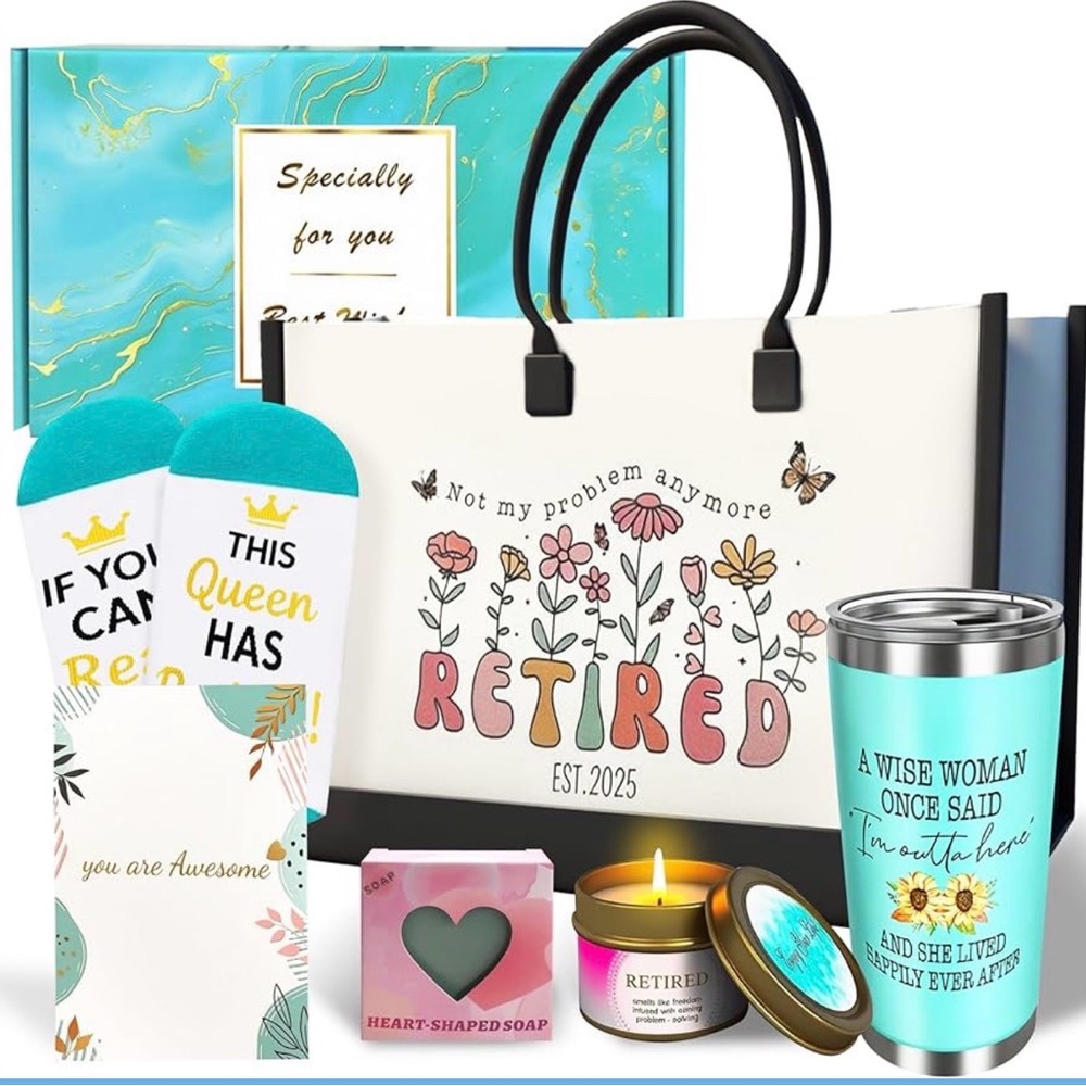 Retirement Gift Set for Women - 12PCS Luxury Bundle
